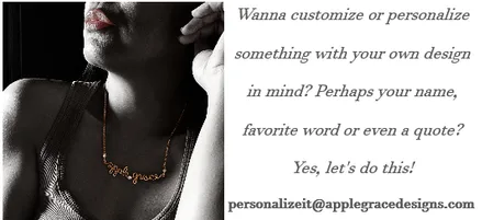 Apple Grace Designs Personalized Necklace