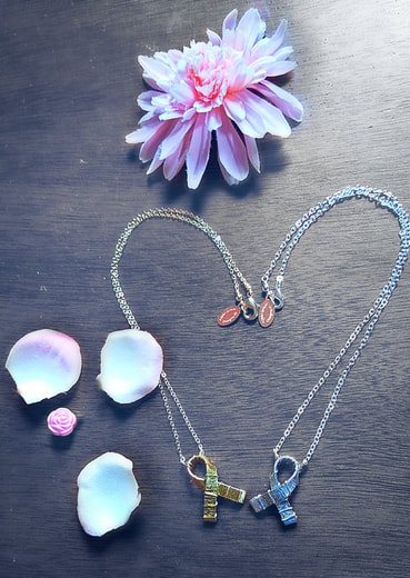 Apple Grace Designs Cancer Ribbon Necklace
