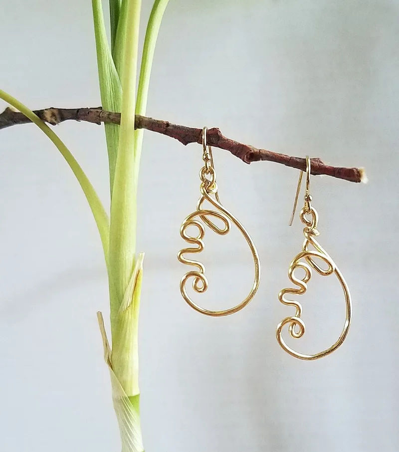 "Love" Teardrop Earrings